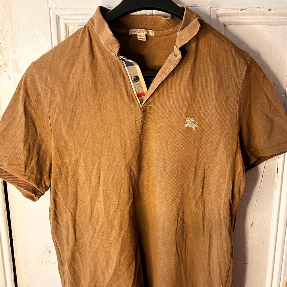 Burberry Tan Polo Shirt